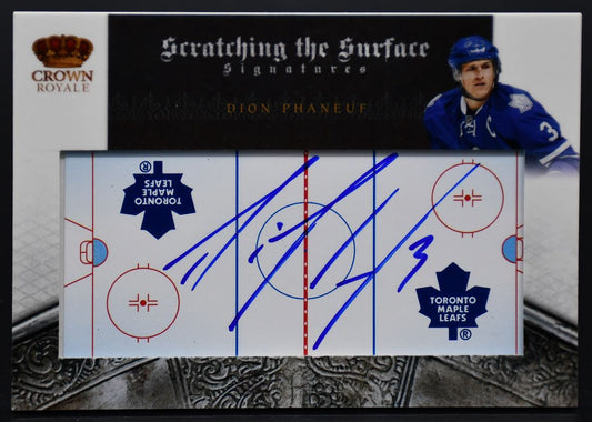 2010-11 Crown Royale Scratching the Surface Signatures Dion Phaneuf 31 072/100