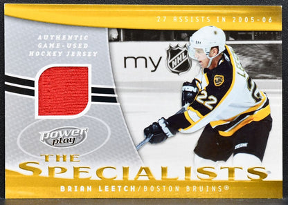 2006-07 UD Power Play The Specialists Brian Leetch S-BL Bruins Jersey 1489
