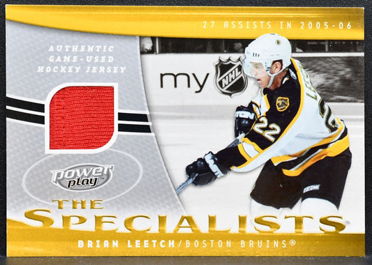 2006-07 UD Power Play The Specialists Brian Leetch S-BL Bruins Jersey 1489