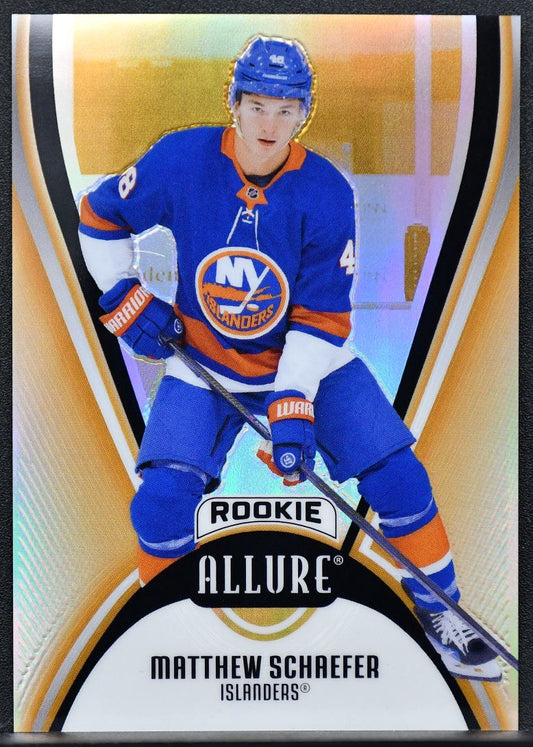 25-26 UD Allure Rookie Orange Slice Matthew Schaefer AR-MS New York Islanders RC 4596