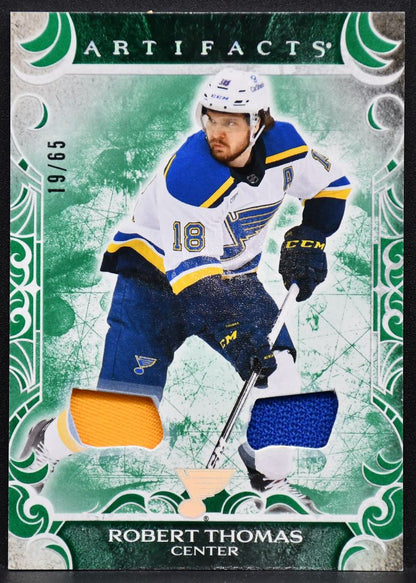 2024-25 UD Artifacts Robert Thomas 26 St. Louis Blues 19/65 Jersey