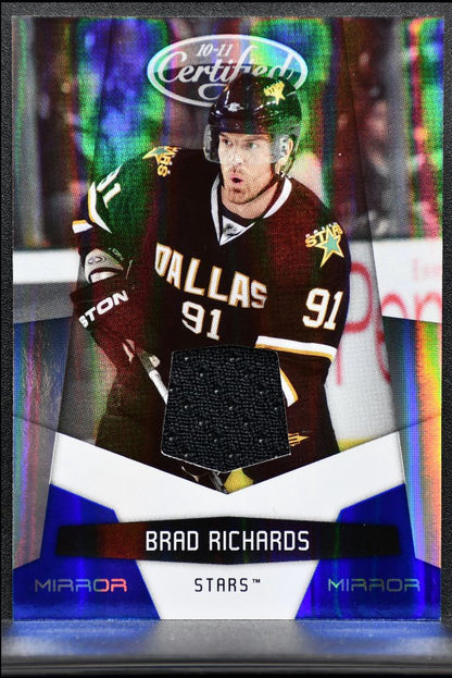 2010-11 Panini Certified Mirror Blue Brad Richards 50 /100 Jersey 8151