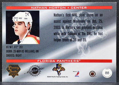 2003-04 Pacific Luxury Suite Rookie Nathan Horton Panthers RC Auto 031/299 8306