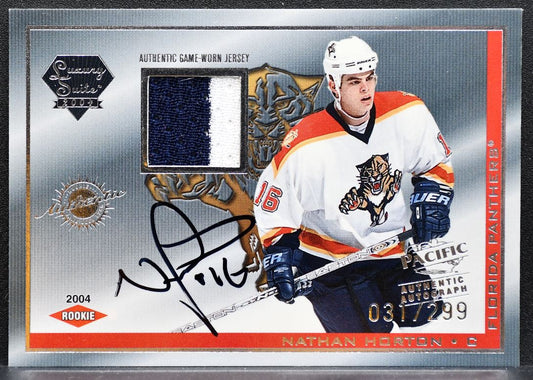 2003-04 Pacific Luxury Suite Rookie Nathan Horton Panthers RC Auto 031/299 8306