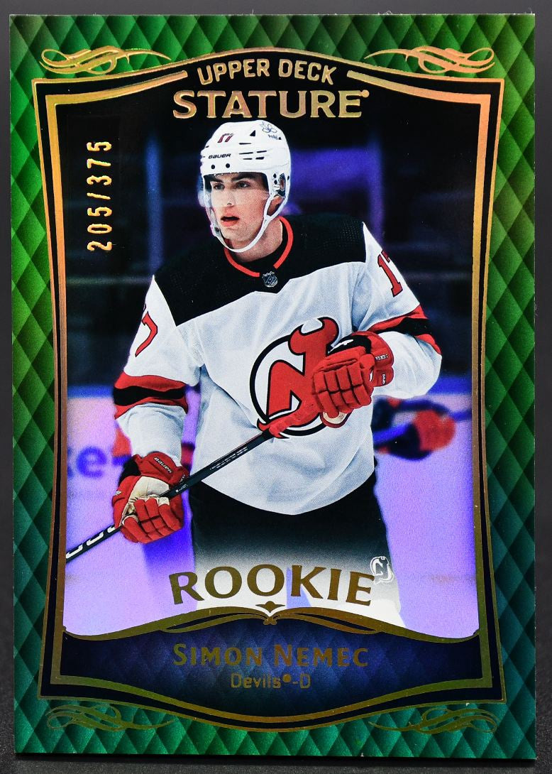 2023-24 UD Stature Simon Nemec 45 New Jersey Devils RC 205/375