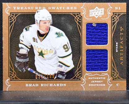 2009-10 Upper Deck Artifacts Treasured Swatches Brad Richards Stars Jersey 2028