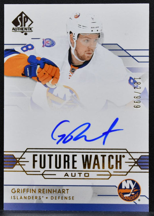2014-15 SP Authentic Future Watch Auto Griffin Reinhart RC Auto 182/999 0475