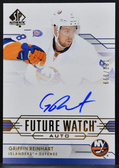 2014-15 SP Authentic Future Watch Auto Griffin Reinhart RC Auto 182/999 0475