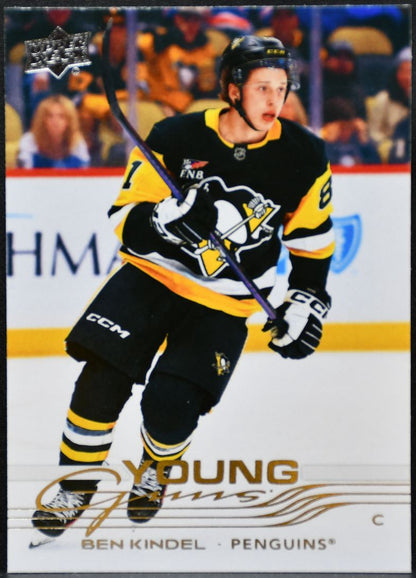 2025-26 UD Series 2 Young Guns Ben Kindel 453 Pittsburgh Penguins RC 6109