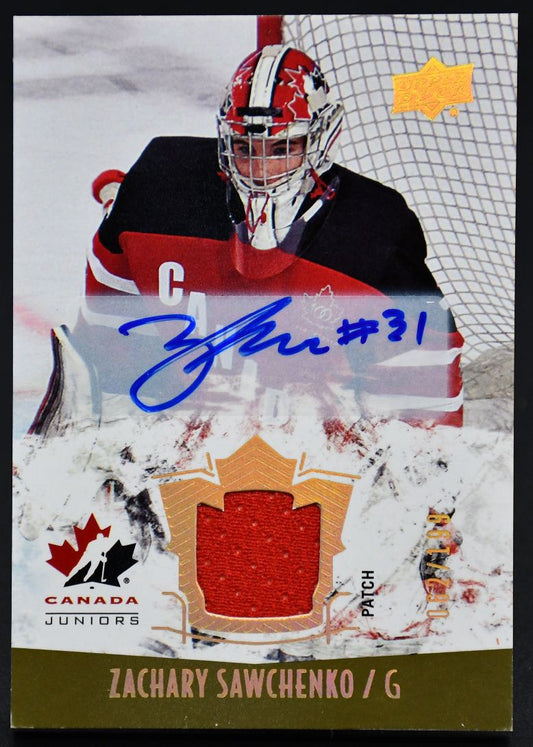 2015-16 UD Team Canada Juniors Auto Patch Zachary Sawchenko 131 Auto Patch