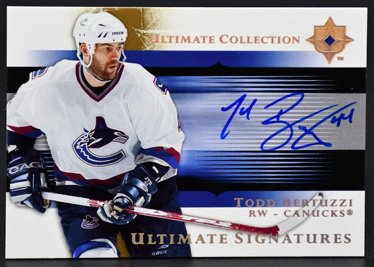 2005-06 UD Ultimate Collection Signatures  Bertuzzi US-TB Vancouver Canucks Auto