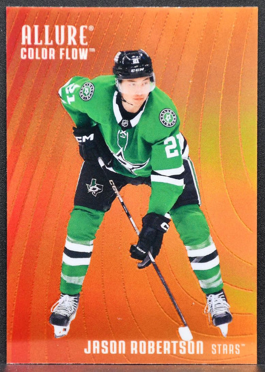 2025-26 UD Allure Color Flow Red-Orange Jason Robertson CF-4 Dallas Stars 1503