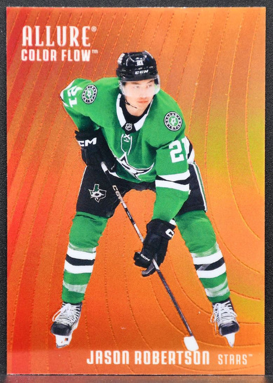 2025-26 UD Allure Color Flow Red-Orange Jason Robertson CF-4 Dallas Stars 1503