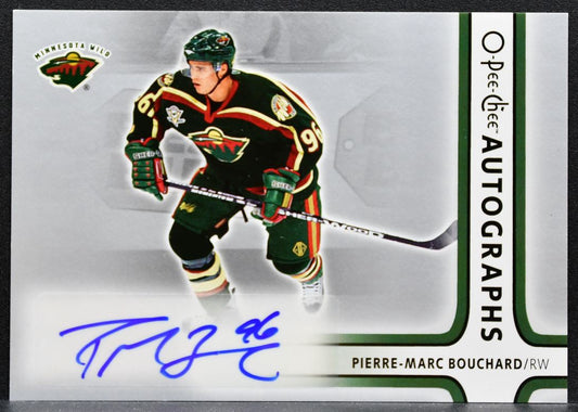 2006-07 O-Pee-Chee Autographs Pierre-Marc Bouchard A-PB Minnesota Wild Auto 0215