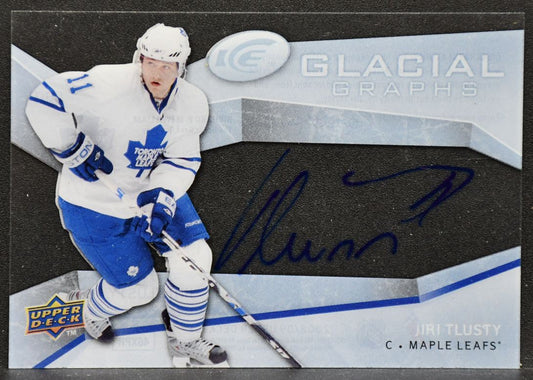 2008-09 Upper Deck Ice Glacial Graphs Jiri Tlusty GG-TL Toronto Maple Leafs Auto 4221