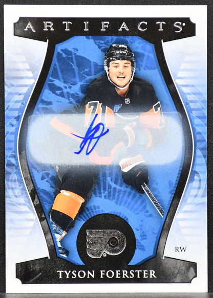 2023-24 UD Artifacts Silver Rookie Auto Redemptions Tyson Foerster XIV RC Auto