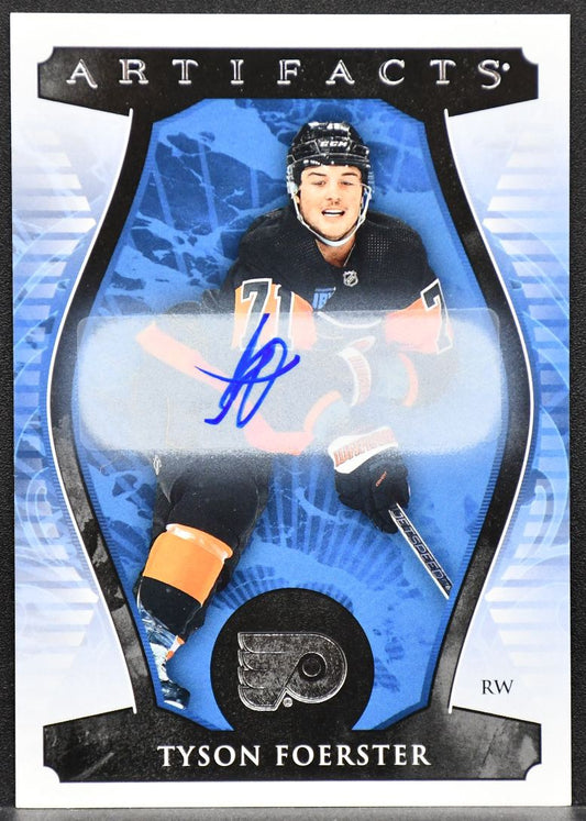2023-24 UD Artifacts Silver Rookie Auto Redemptions Tyson Foerster XIV RC Auto
