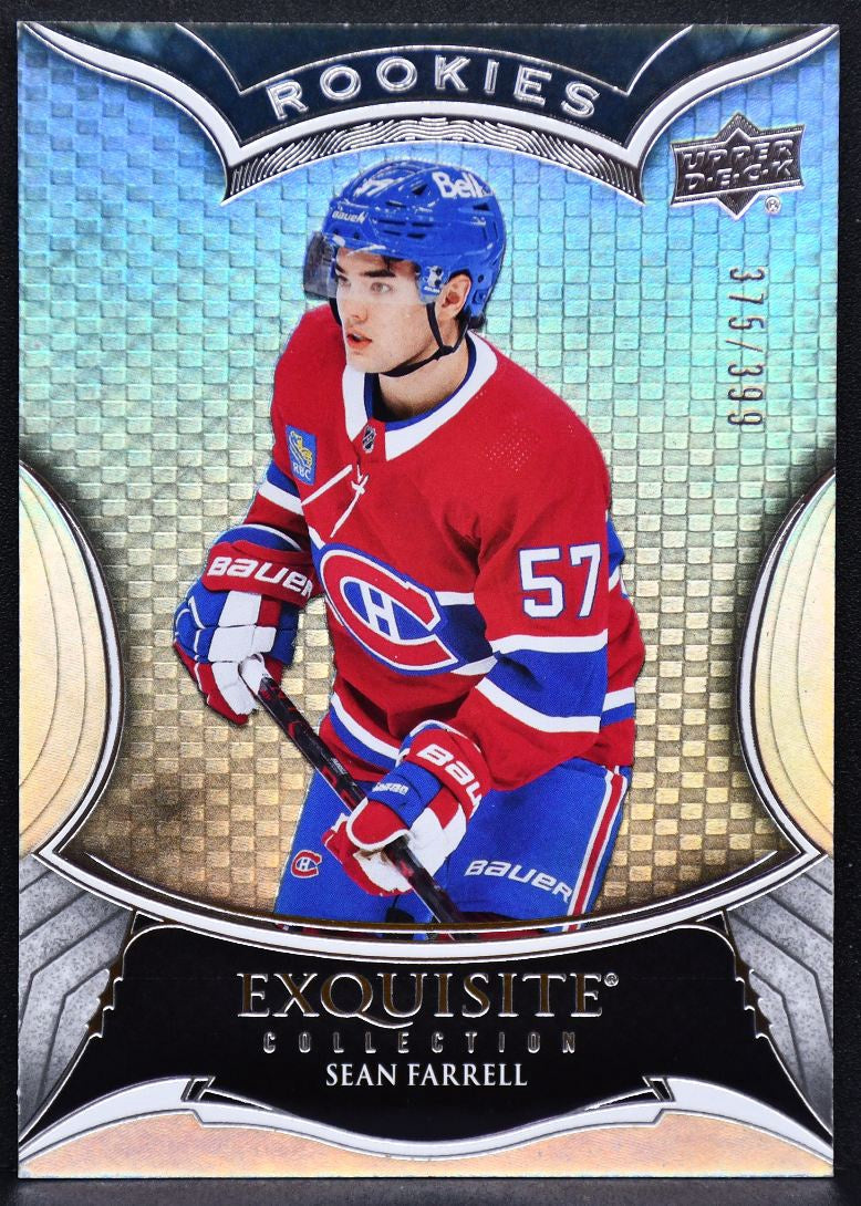 23-24 UD Black Diamond Exquisite Collection RCs Sean Farrell Canadiens RC /399 5760