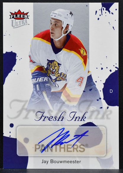 2006-07 Fleer Ultra Fresh Ink Jay Bouwmeester FI-JB Florida Panthers Auto 9879