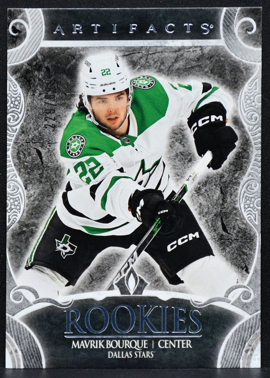 2024-25 UD Artifacts Rookies Silver Mavrik Bourque 210 Dallas Stars RC 229/899 1145