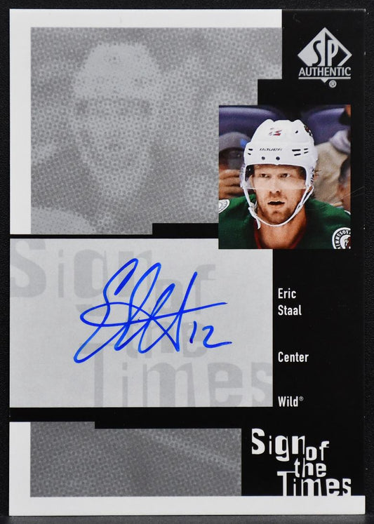 2019-20 SP Authentic Sign of the Times Retro Eric Staal RSOTT-ES Auto