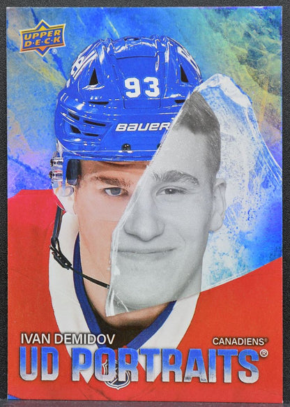 2025-26 Upper Deck Series 2 UD Portraits Ivan Demidov P-34 Canadiens RC 2027