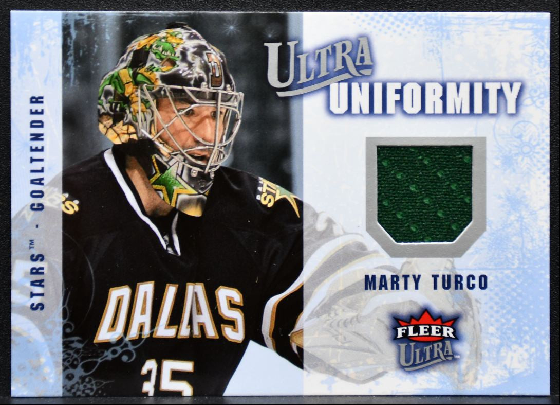 2008-09 Fleer Ultra Uniformity Jersey Marty Turco UA-MT Jersey 2487