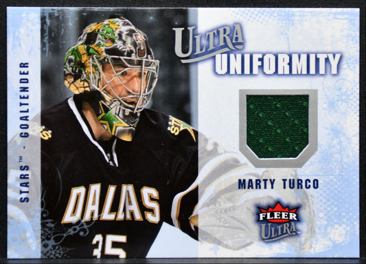 2008-09 Fleer Ultra Uniformity Jersey Marty Turco UA-MT Jersey 2487