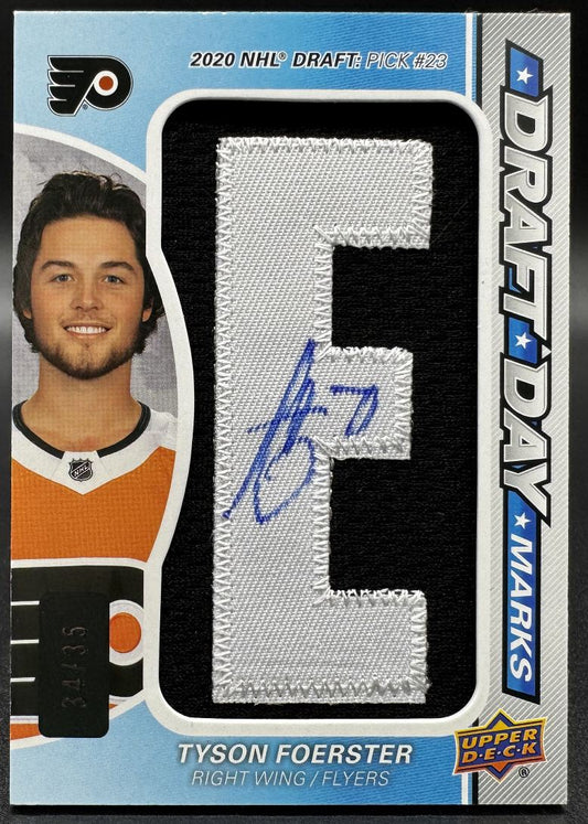 2023-24 SPx Rookie Auto Jersey Spectrum Tyson Foerster RC Auto /35