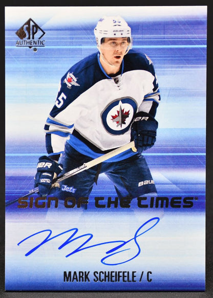 2015-16 SP Authentic Sign of the Times Mark Scheifele SOTT-MS Auto