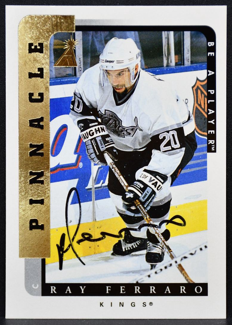 1996-97 Pinnacle Be a Player Autographs Ray Ferraro 139 Kings Auto 1745