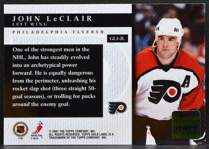 2000-01 Topps Gold Label Game-Worn Jerseys John LeClair Flyers Jersey 2608