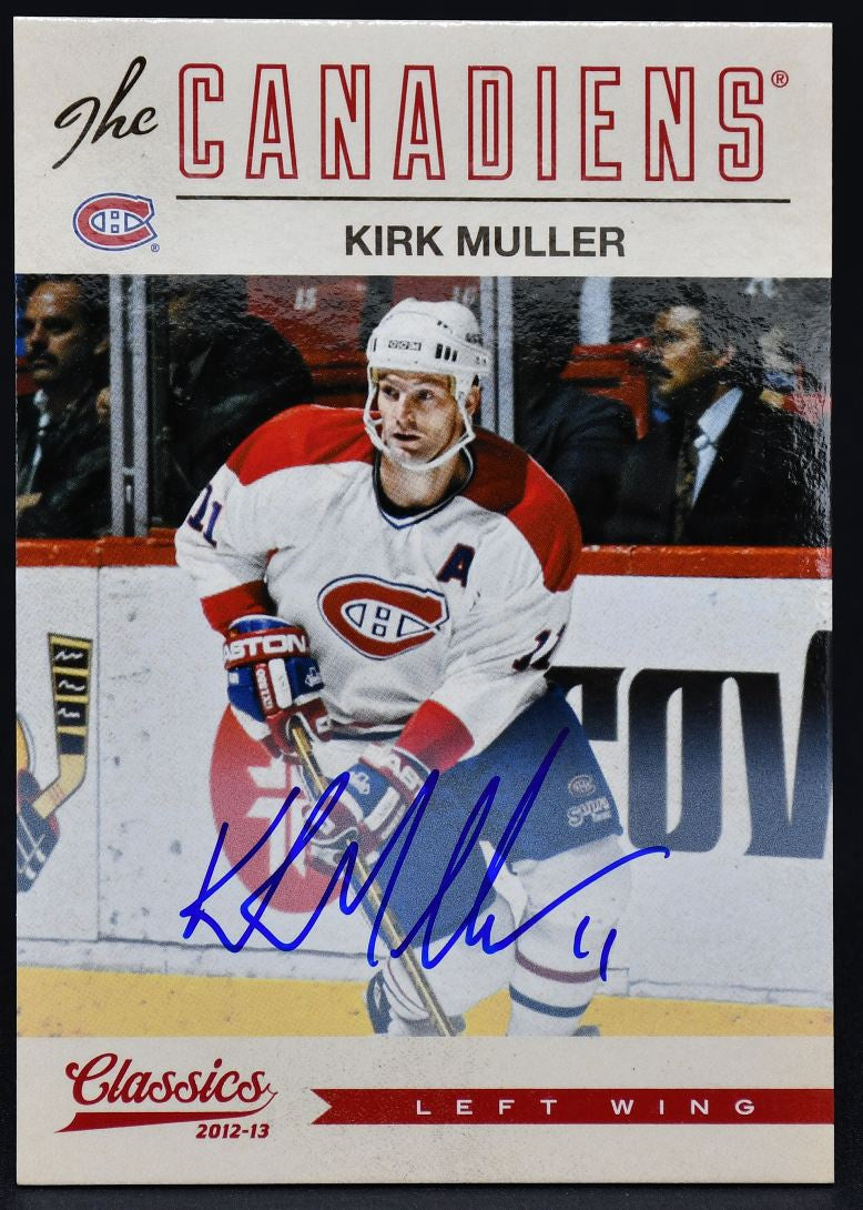 2012-13 Panini Classics Signatures Kirk Muller 65 Auto
