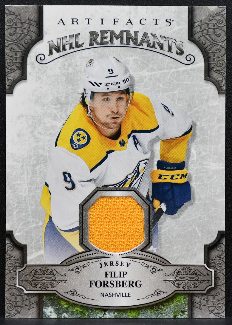 2019-20 Upper Deck Artifacts NHL Remnants Filip Forsberg Predators Jersey 7998