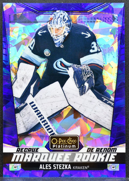 2024-25 OPC Platinum Marquee Rookie Blue Fragments Ales Stezka Kraken RC 1389