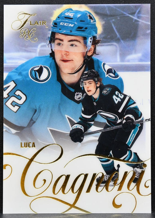 2025-26 Flair Luca Cagnoni 176 San Jose Sharks RC 5411