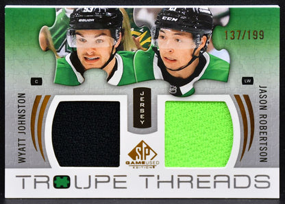 2025-26 SP Used Troupe Threads Johnston / Robertson Stars 137/199 Jersey 3800