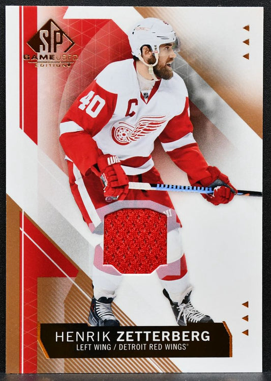 2015-16 SP Game Used Jersey Henrik Zetterberg 36 Detroit Red Wings Jersey 0840