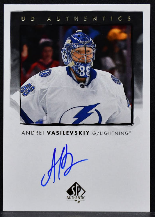 2022-23 SP Authentic UD Authentics Autographs Andrei Vasilevskiy UDA-AV Auto