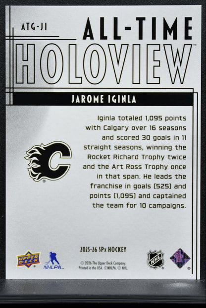 2025-26 SPx All Time Holoview Jarome Iginla ATG-JI Calgary Flames 9881