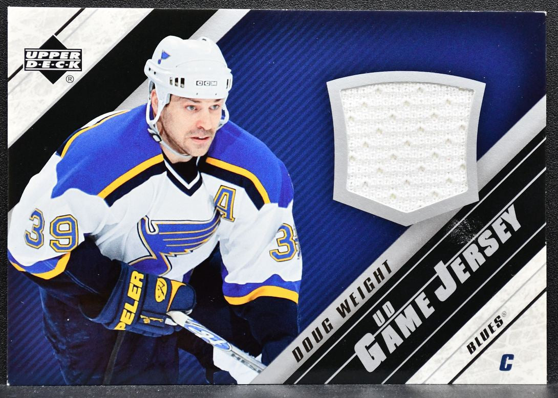 2005-06 Upper Deck Series 1 UD Game Jersey Doug Weight J-DW St. Louis Blues 4183