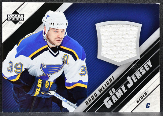 2005-06 Upper Deck Series 1 UD Game Jersey Doug Weight J-DW St. Louis Blues 4183