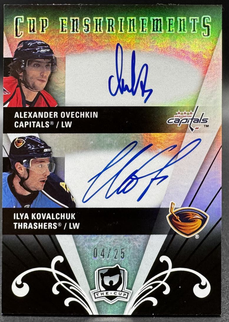 2007-08 UD The Cup Duals Kovalchuk/Ovechkin Atlanta Thrashers/Washington /25