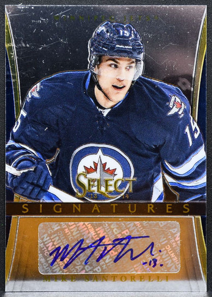 2013-14 Panini Select Signatures Mike Santorelli SI-MS Winnipeg Jets Auto 2117