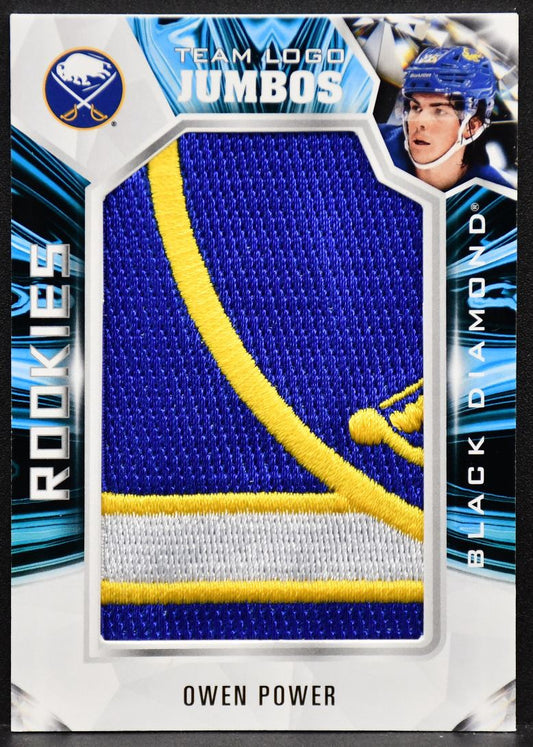 2022-23 Upper Deck Black Diamond Rookie Team Logo Owen Power RTL-OP RC #3