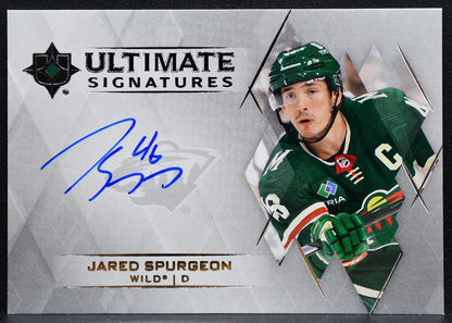 2023-24 Upper Deck Ultimate Collection Signatures Jared Spurgeon Wild Auto 9053
