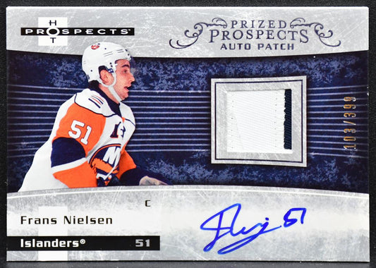 2007-08 Fleer Hot Prospects Prized Nielsen Islanders RC Auto 103/399 Patch 6597