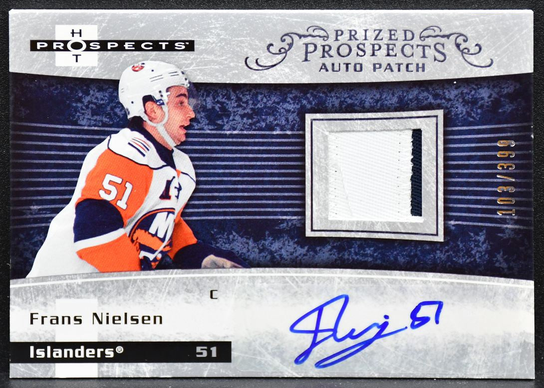 2007-08 Fleer Hot Prospects Prized Nielsen Islanders RC Auto 103/399 Patch 6597