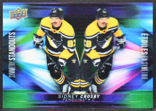 23-24 UD Tim Hortons Symmetry Standouts Sidney Crosby 3D-14 Pittsburgh Penguins 8822