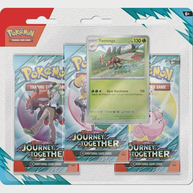 Pokemon TCG Journey Together 3 Pack Blister (Yanmega) (EN)